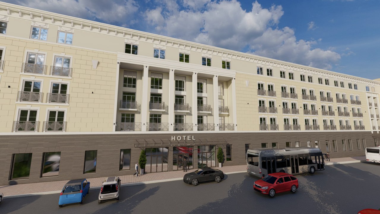 Для нового гостиничного комплекса в Перми залили фундамент