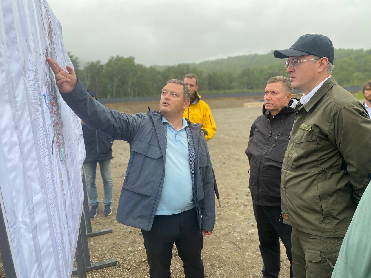 Рабочий выезд на площадку будущего курорта «Парк «Три вулкана» на Камчатке